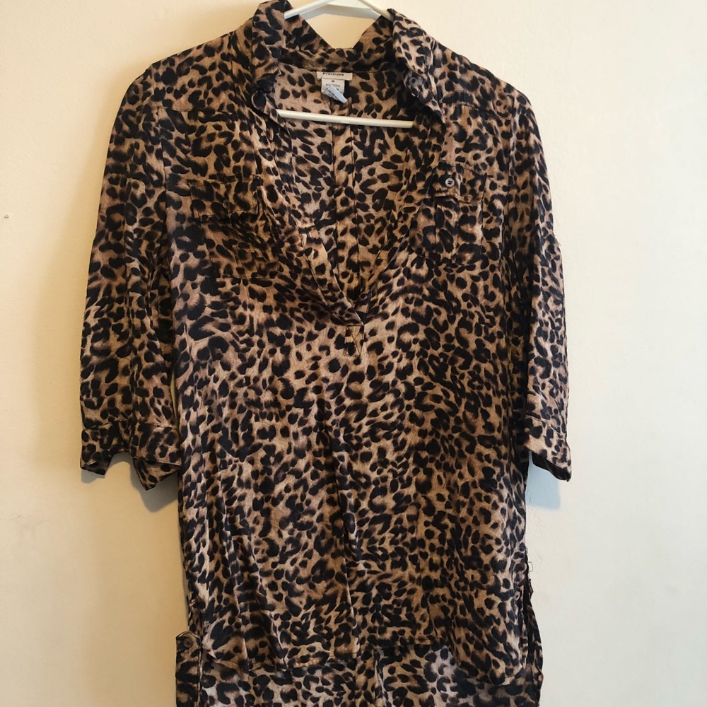 leopard print blouse